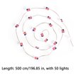 thumbnail image 4 of Yhmxh 4th of July Decorations USA Flag Lights, Patriotic String Lights Battery Operated 16FT 50 LED Fairy Lights, Fourth of July Decor for Home Indoor Outdoor Memorial Independence Day, 4 of 7