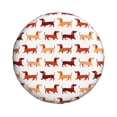thumbnail image 3 of Spare Tire Cover, Dachshund Walking Wheel Cover Tire Covers for Trailers Car Truck Camper Universal Tire Covering Fits Diameter 14 inch, 3 of 7