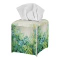 thumbnail image 7 of ZIATUBLE Palm Leaves Square Tissue Box Cover PU Leather Tissue Box Holder for Car Decoration Washable Tissue Box Covers Rrectangular Cube Tissue Organizer Home Accessories, 7 of 7