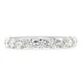 thumbnail image 2 of 1 1/3 ct.t.w Round Cut Lab Created Moissanite Diamond Eternity Wedding Band Ring For Women In 10K Solid White Gold (G-H Color, VVS1 Clarity, 1.33 Cttw)-7, 2 of 9