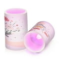 thumbnail image 7 of Yayeee Flameless Candles with Remote Flickering Battery Operated Multi Color Changing, Gray Cute Flower, 7 of 7