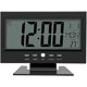 thumbnail image 1 of Large LCD Display Digital Sound Sensor Desk Alarm Clock (Black) with Smart Night Light and Snooze Ti, 1 of 5