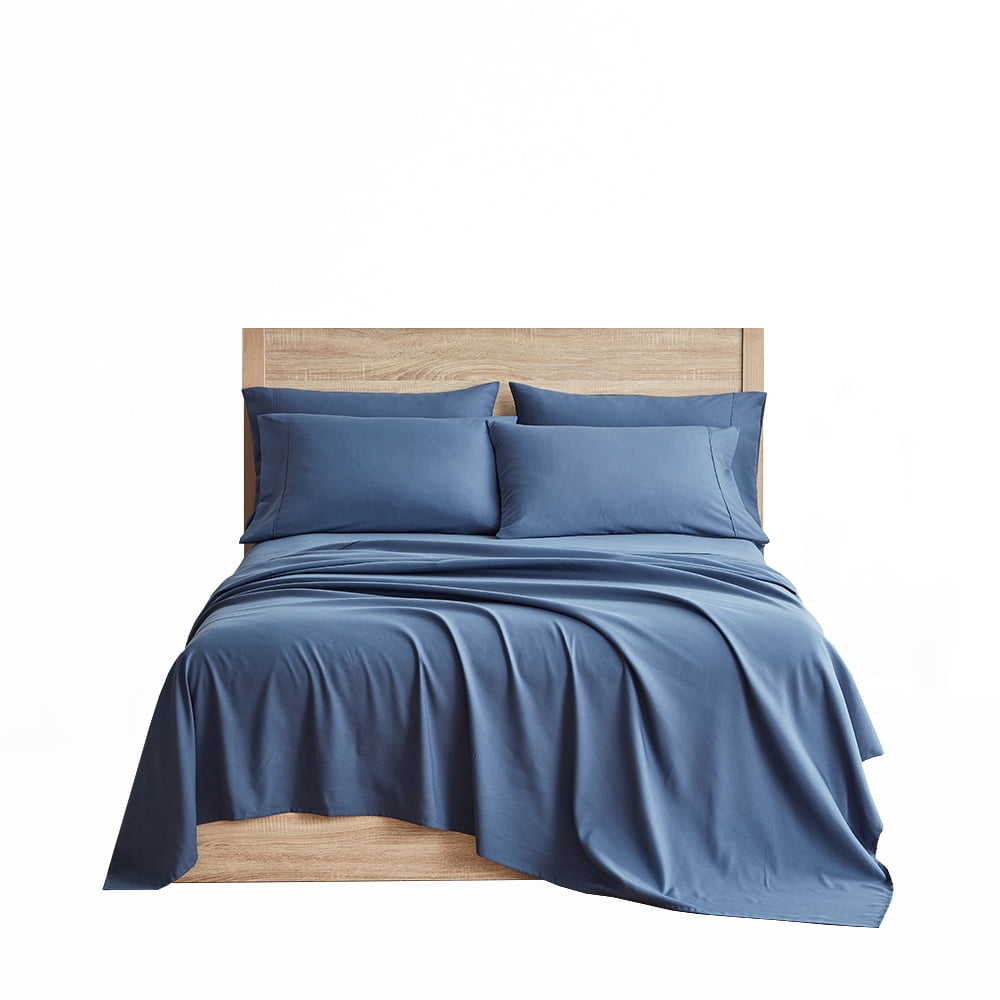 Serta So Soft 4-Piece Navy Sheet Set, King