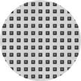 thumbnail image 1 of Ahgly Company Tapis Rond Lavable en Machine Intérieur Transitionnel Gris Platine, 7 Pieds Rond, 1 of 7