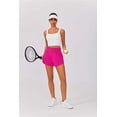 thumbnail image 6 of Pinspark Women's High Waisted Running Shorts Mesh Liner Athletic Shorts Quick Dry Gym Workout Shorts with Zip Pocket, 6 of 7