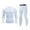 08 White, variant on guisaled Long Johns Thermal Underwear Set For Men Gym Workout Base Layer Slim Fit Strech Bottom Top Cold Weather Warm Sets