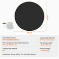 thumbnail image 5 of KFFKFF Trampoline Jumping Surface, Suitable for 15ft Structure, All-Purpose 15ft Circular Trampoline Mat, Strengthened Sun-Resistant Material with Spring Device & Robust V-Loops, 5 of 9