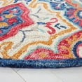 thumbnail image 3 of SAFAVIEH Aspen Emory Tribal Area Rug, Blue/Rust, 7' x 7' Round, 3 of 8