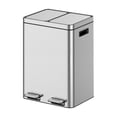 thumbnail image 3 of EDTara Dual Kitchen Trash Can, 2 x 5.3 Gallon (2 x 20L) Stainless Steel Bin with Lids, Soft-Close, Odor-Proof, Removable Buckets, 3 of 9