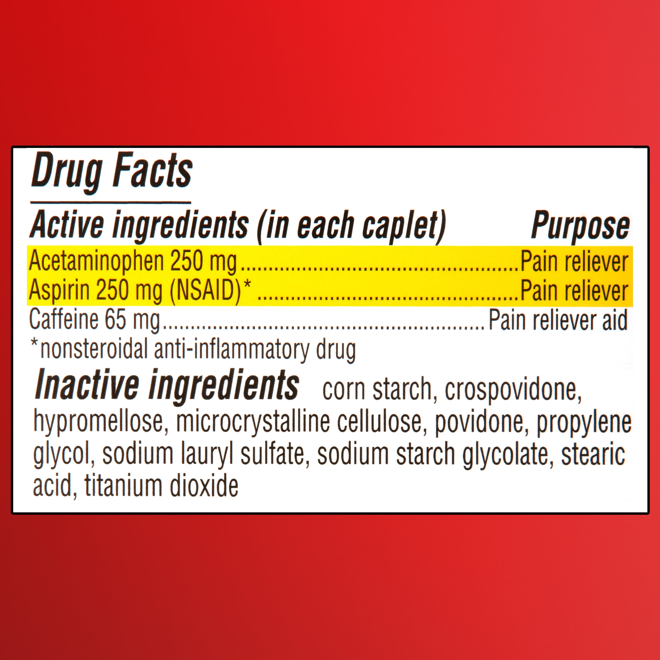 Aspirin 250 mg