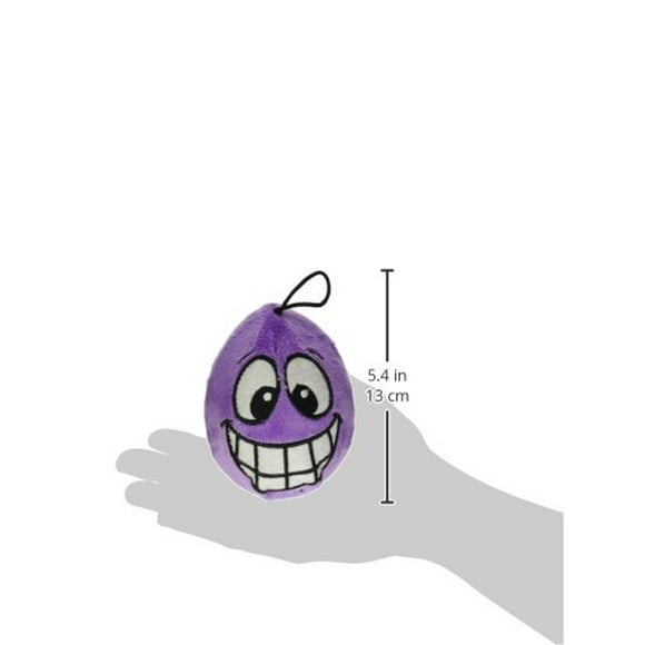 Multipet Egg Noggins Squeaky Silly Face, 4"