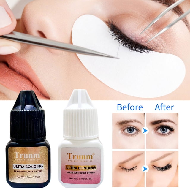 Dvkptbk gel Mascara Colle pour Cils Colle pour Cils Sensibles Colle pour Cils Longue Tenue Colle d'Extension de Cils - Colle pour Cils Secs pour Extensions de Cils 5 ml