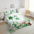 thumbnail image 3 of Feelyou Cute Sea Turtle Queen Comforter Set for Teen, Kawaii Coral Starfish Bedding Sets, Green Watercolor Reversible Bedding Comforter Set, Super Cozy Room Decor, 3-Piece, 3 of 8