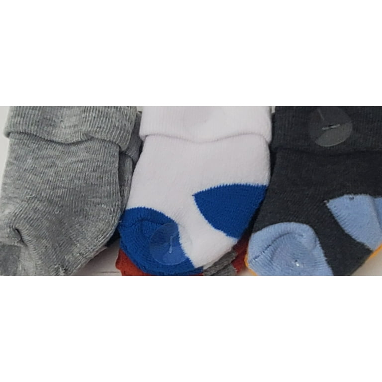 Capelli New York Boys 6 Pairs Socks, Size: 0-6 Months (Cars)