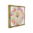 thumbnail image 4 of Stupell Industries Lion with Rainbow Mane Animals & Insects Painting Gold Floater Framed Canvas Art Print Wall Art, 18 x 18, 4 of 10