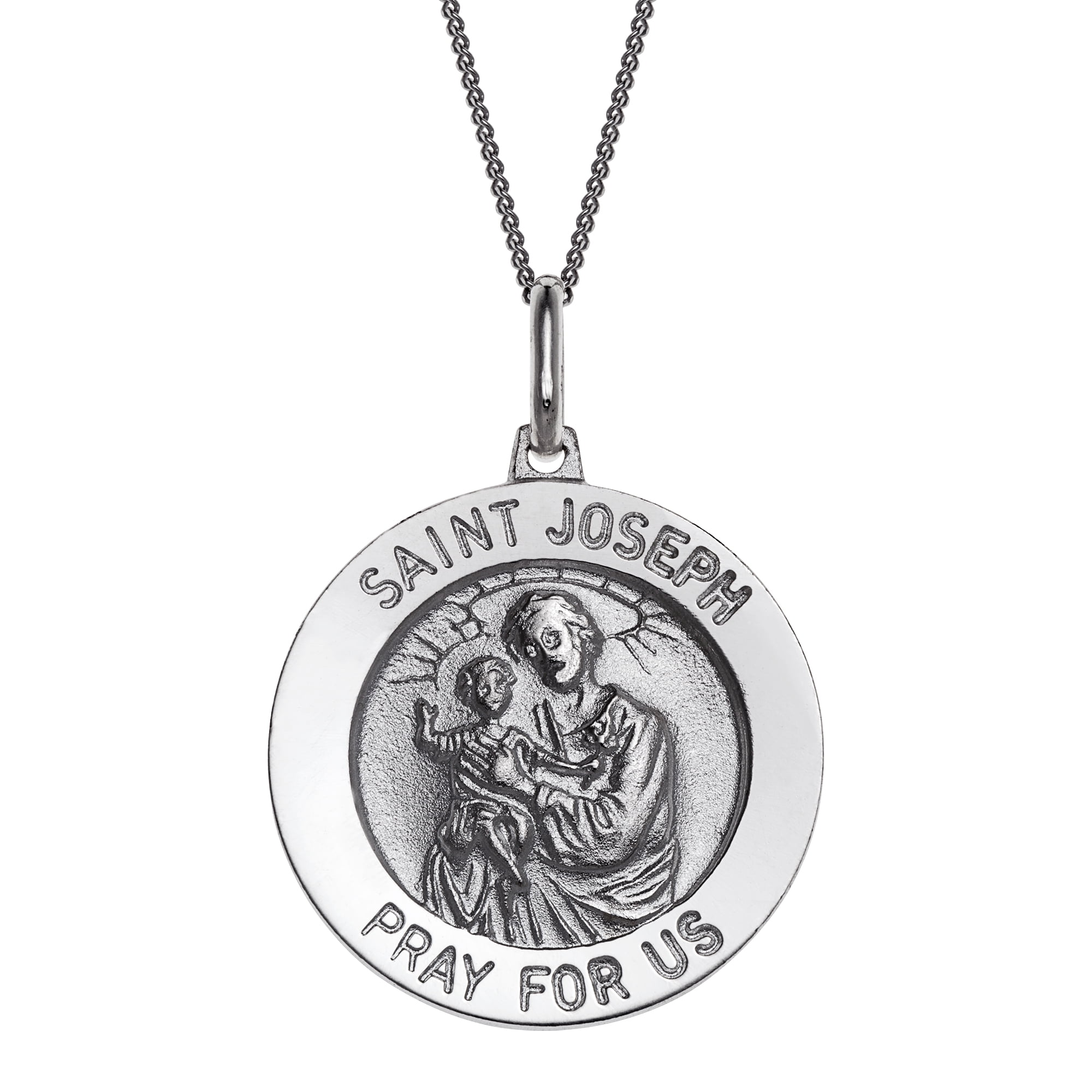 Sterling Silver St 18 Chain Joseph Pendant