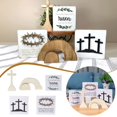 thumbnail image 1 of 1 Set Of Easter Tiered Tray Decor Easter Table Wooden Sign Decorations Easter Bunny Tray Decor Crucifix Tabletop Decor Rustic Tiered Tray Decor For Farmhouse Kitchen Home Decorations Kitc, 1 of 9