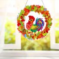 thumbnail image 3 of Cuadros Decorativos 5D DIY diamante pintura cristal gallo corona puerta colgante decoración (GT2019) DQrwqpou Nuevos Originales, 3 of 8