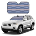thumbnail image 3 of ZICANCN Car Sun Shades Front Windshield, Red White Blue Stars Stripes Automotive Front Window Sun Shield Visor, Small Size, 3 of 9