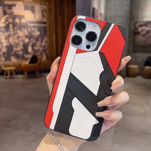 Funda de teléfono a prueba de golpes 3D para Apple, zapatillas rojas, iPhone 14, 13pro, 13pro max, 12pro max, 11pro max, XS, XR, 8, 7Plus, 12Mini, 13Mini Fivean unisex