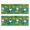 Rooster and Pumpkin Green Pattern, variant on Rooster and Pumpkin Green Pattern Anti Fatigue Kitchen Rugs Set Of 2, Non Slip Washable Decorative Floor Mats for Sink Laundry and Home Use, 17"x47"