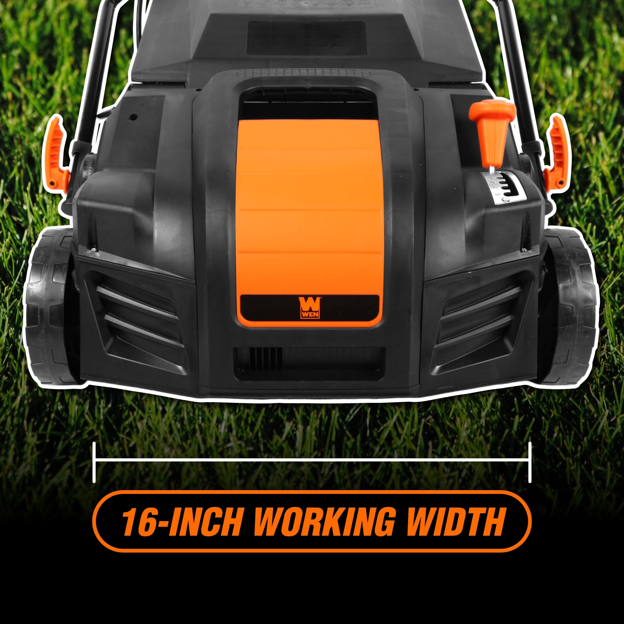 WEN 2 in 1 16” 15 amp Corded Electric Self Propelled Walk-Behind Dethatcher and Scarifier