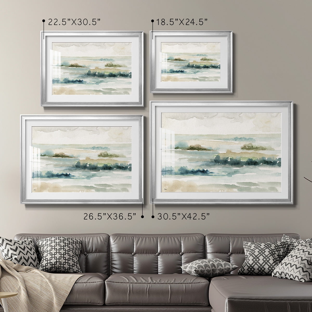 Pastel Panorama Premium Framed Print - Ready to Hang