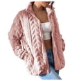thumbnail image 2 of Puntoco Chaqueta Informal De Manga Larga con Cremallera Y Suéter De Felpa Sólida para Mujer Puntoco Puntoco-1, 2 of 5