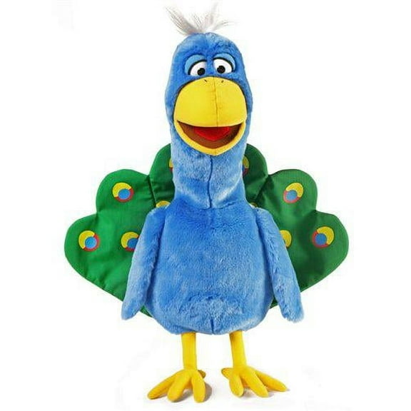 24" Silly Peacock, Ventriloquist Style, Animal Puppet