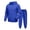 Blue, variant on Mens Hoodie and Jogger Set Casual Athletic Sweat Suit Long Sleeve Pullover Hooded Top with Drawstring Pants Purple L