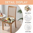 thumbnail image 2 of Pioneer Flower and Bird Seat Covers for Dining Room Chairs Set Of 4,Stretch Printed Washable Chair Seat Cover with Elastic Ties and Button,Removable Waterproof Couch Cushion Covers, 2 of 6