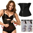 thumbnail image 2 of QHUDLV Women’s Waist Trainer, Latex Steel Boned Shapewear, Zipper Body Slimming Belt, 2 of 8