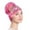5_Hot Pink, variant on Lroveb Turbans for Women Head Wrap Hijab Islamic Muslim Turban Hat Headwrap Scarf Cover Chemo Cap Newly Beanie Hat