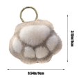 thumbnail image 3 of kkbbma under $5 Paw Keychain, Cute Paw Keychain, Imitation Mink Fur Fluffy Keychain Pendant, Colorful Soft Plush Bag Charm Car Keyring, Gift forGirlsWomen, Fashion Accessory, Cute Decor, 3 of 6