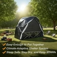 thumbnail image 3 of 1 Person Cot Tent with Breathable Mesh Door and Screen Windows – Easy to Put Together, All-Weather Shelter for Camping & Backyard, Without Bed, 3 of 8