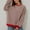 Red, variant on Holzkary Oversized Striped Crewneck Sweatshirt for Women Long Sleeve Color Block Pullover Tops Casual Loose Workout Shirt Women Striped Long Sleeve Crew Neck Sweatshirt Loose Pullover Shirt Top Blue L