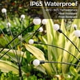 thumbnail image 5 of LINKPAL 2PK 8LED Solar Powered Garden Firefly Lights, Solar Lights Outdoor Waterproof, Starburst Swaying Solar Firefly Garden Lights for Path Landscape Outdoor Decorative Lights White Warm, 5 of 7