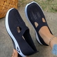 thumbnail image 5 of YOUYEDIAN Orthopedic Shoes for Women Spring Casual Slip on Non Slip Arch Support Sneakers Dress Comfy Mesh Closed Toe Shoes (Navy), 5 of 6