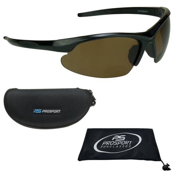 proSPORT Polarized Bifocal Sunglasses Men Women Anti Glare Wrap Around