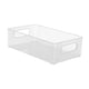 thumbnail image 3 of Organizador de tocador de baño contenedor de alimentos 26,5 cm x 16 cm x 7,5 cm/10,43 pulgadas x 6,30 pulgadas x 2,95 pulgadas cesta de almacenamiento transparente Macarena Organizador de contenedores de almacenamiento, 3 of 8