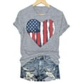 thumbnail image 5 of Graphic Printed T-Shirts for Women Casual Cotton Tees Comfy Streetwear Crewneck Short Sleeve Summer Tops Grey,3XL, 5 of 6