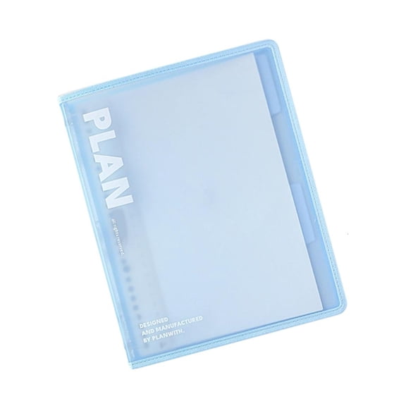 Giaone Student Rings Binder Planner Notebook Large B5 Loose Leaf Design Clear Cover