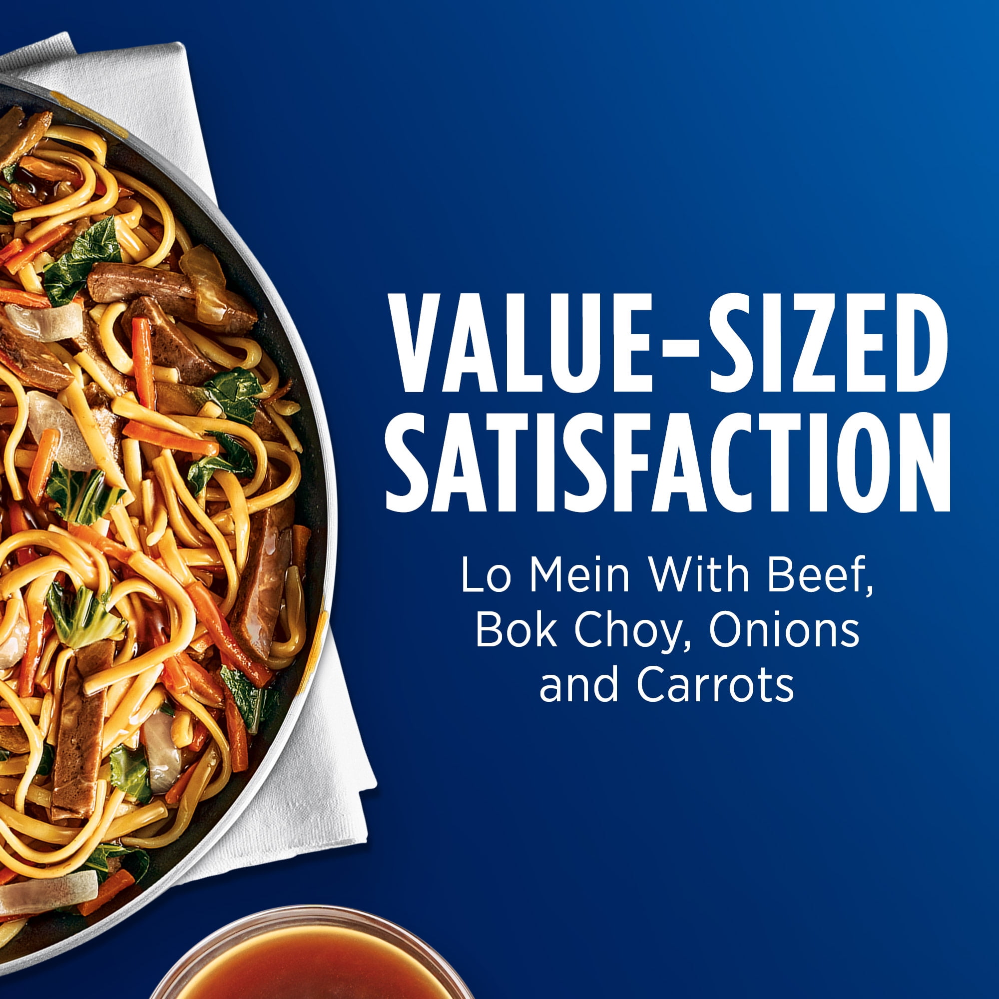 Birds Eye Voila! Beef Lo Mein Skillet Meals, Frozen Meal, 54 oz. Value Size Bag