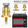 thumbnail image 4 of 1 Pair Battery Pole Adapter Brass Battery Terminal Connector M6 Thread Installation Battery Tone Post Adapter Kit with Screws Washers Elastic Pads for Car, 4 of 8