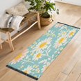 thumbnail image 5 of Bed Long Carpet Bed Rug 72x23.5In Indoor Non-Slip Durable Carpet Floor Mat Runner Rug Bedroom Hallway Carpet Machine Washable Cool Cartoon Cute Flowers, 5 of 8
