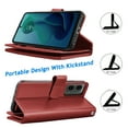 thumbnail image 4 of Tiflook Wallet Case for Motorola Moto G Play 5G 2024, PU Leather ID Cash Credit Card Slots Holder Carrying Pouch Folio Flip Cover [Detachable Magnetic Hard Cases] Lanyard - Wine, 4 of 6