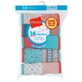 thumbnail image 2 of Hanes Girls Underwear, 14 Pack Hipster Tagless Super Soft Cotton Panties, Sizes 4-16, 2 of 3