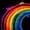 Black Rainbow 02, variant on Manfei Cartoon Rainbow Love Twin Fitted Sheet, Watercolor Graffiti Art Bedding, Cream Blue, 2 Pieces, 1 Fitted Sheet and 1 Pillowcase