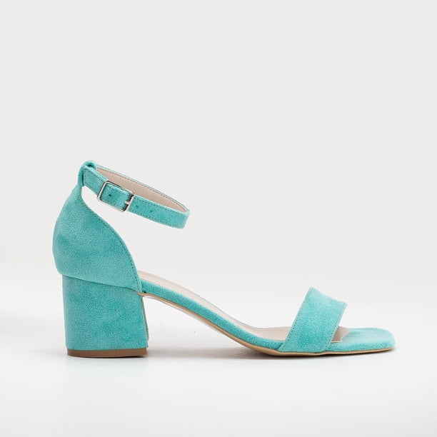 Iva - Sandalias de ante azul agua agua 8.5