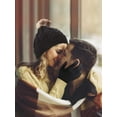 thumbnail image 5 of ‎TACYKIBD Women Winter Knitted Beanie Hat Glove Set Faux Fur Pom Slouchy Hat and Full Finger Knitted Gloves, 5 of 12
